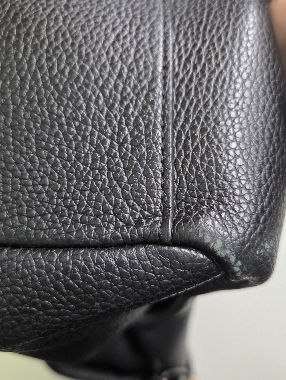 Coach Dufflette Black Pebbled Leather Shoulder Bag - Picture 7 of 16